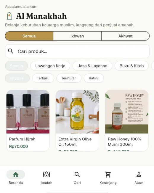 Al Manakhah: katalog produk multi-toko